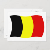 Belgien Flag Postkarte (Vorne/Hinten)