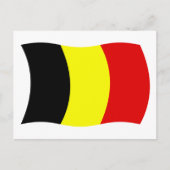 Belgien Flag Postkarte (Vorderseite)