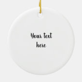 Belgien - Flag und benutzerdefinierbarer Text Keramik Ornament (Hinten)