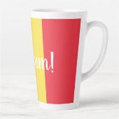 Belgien - Flag und Text Milchtasse (Rechts)