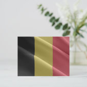 Belgien - Flag Wave - Postkarte (Stehend Vorderseite)