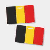Belgien-Flagge Ausweis (Vorder- & Rückseite)