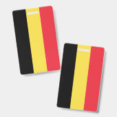 Belgien-Flagge Ausweis (Vorder- & Rückseite)