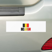 Belgien-Flagge Autoaufkleber (Auf Auto)