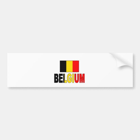 Belgien-Flagge Autoaufkleber (Vorne)