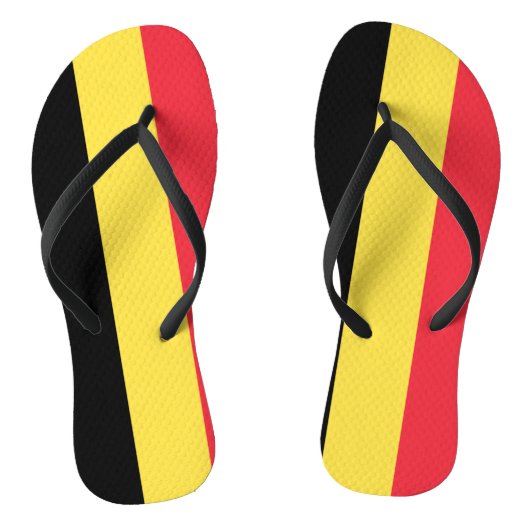 Belgien-Flagge Badesandalen (Fußbett)