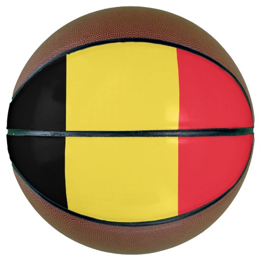 Belgien-Flagge Basketball (Vorderseite)