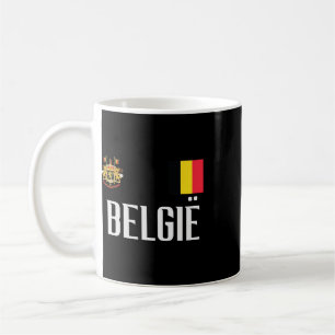 Belgien-Flagge Belgie Fußbll Fußball-Fan Männer Fr Kaffeetasse