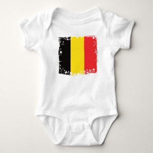 Belgien-Flagge, Belgier färbt Baby-Kleidung Baby Strampler