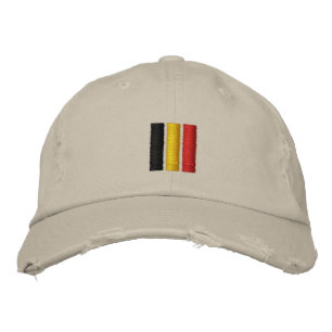 Belgien-Flagge Bestickte Baseballkappe
