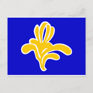 Belgien Flagge Brüssel Postkarte