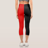 Belgien-Flagge Capri Leggings (Rückseite)