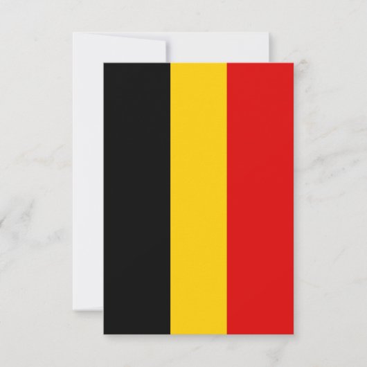 Belgien-Flagge Dankeskarte (Vorderseite)