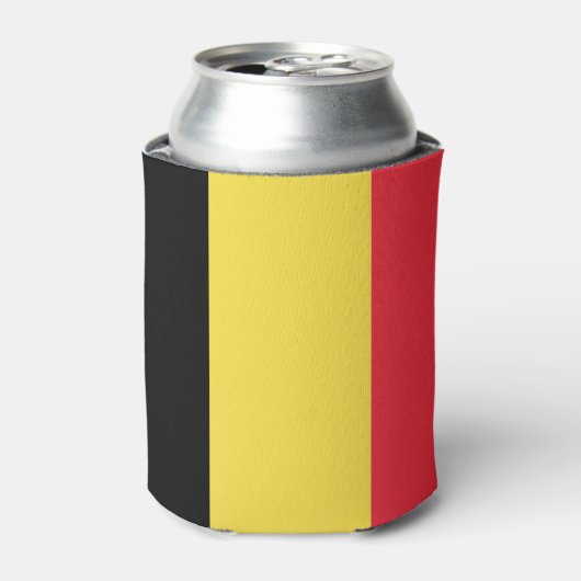 Belgien-Flagge Dosenkühler (Kanne Vorderseite)