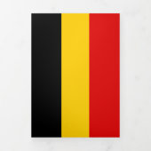 Belgien-Flagge Dreifach Gefaltete Karte (Cover)