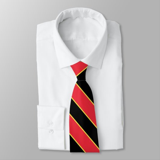 Belgien Flagge Elegant Patriotic Neck Tie Krawatte (Gebunden)