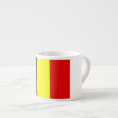 Belgien-Flagge Espressotasse (Vorderseite Rechts)