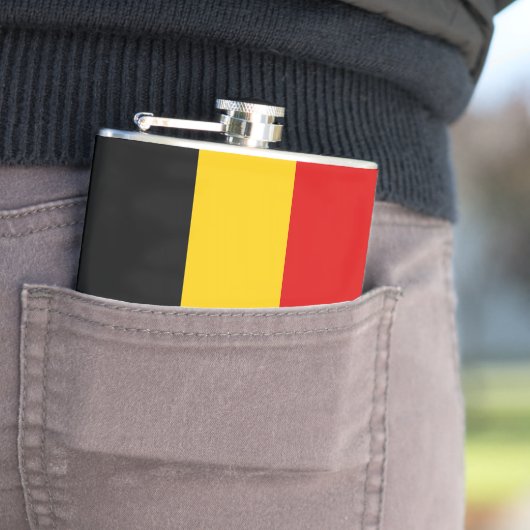 Belgien-Flagge Flachmann (Beispiel)