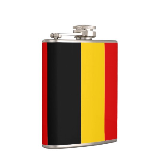 Belgien-Flagge Flachmann (Rechts)