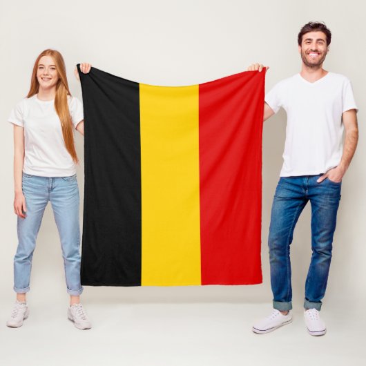 Belgien-Flagge Fleecedecke (Beispiel)