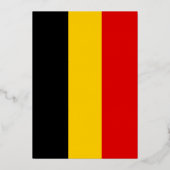 Belgien-Flagge Folieneinladung (Vorderseite)