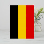 Belgien-Flagge Folieneinladung (Stehend vorne)