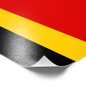 Belgien-Flagge Fotodruck (Ecke)