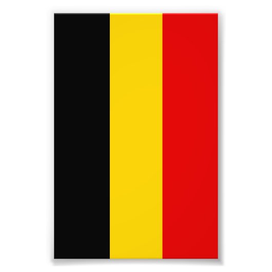 Belgien-Flagge Fotodruck (Vorne)