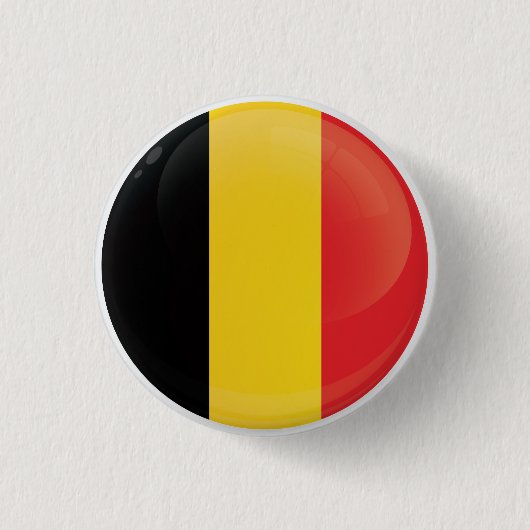 Belgien-Flagge für das runde Symbol Button (Vorderseite)