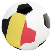 Belgien-Flagge Fußball (Dreiviertel)
