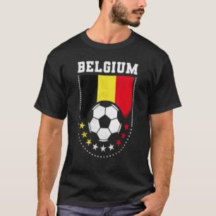 Belgien-Flagge Fußball-Fan T-Shirt