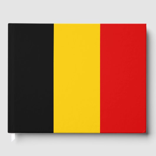 Belgien-Flagge Gästebuch (Vorderseite)