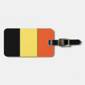 Belgien-Flagge Gepäckanhänger (Vorderseite horizontal)