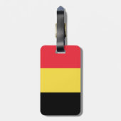 Belgien-Flagge Gepäckanhänger (Rückseite vertikal)