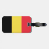 Belgien-Flagge Gepäckanhänger (Rückseite horizontal)