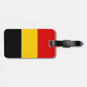Belgien-Flagge Gepäckanhänger (Rückseite horizontal)