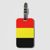 Belgien-Flagge Gepäckanhänger (Vorderseite Vertikal)