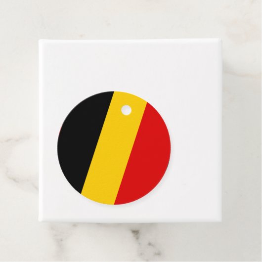 Belgien-Flagge Geschenkanhänger (Beispiel)