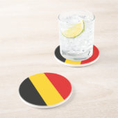 Belgien-Flagge Getränkeuntersetzer (Seite)