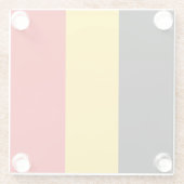 Belgien-Flagge Glasuntersetzer (Rückseite)