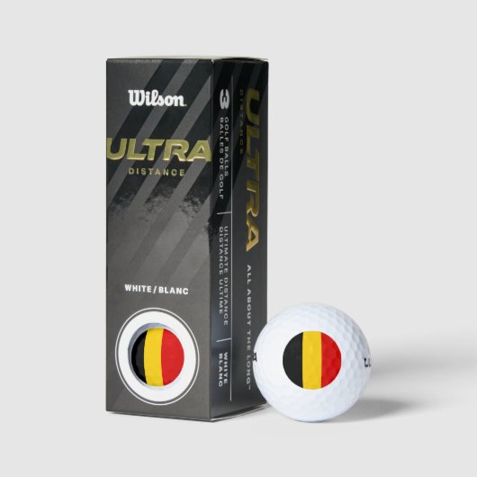 Belgien-Flagge Golfball (Verpackungen)