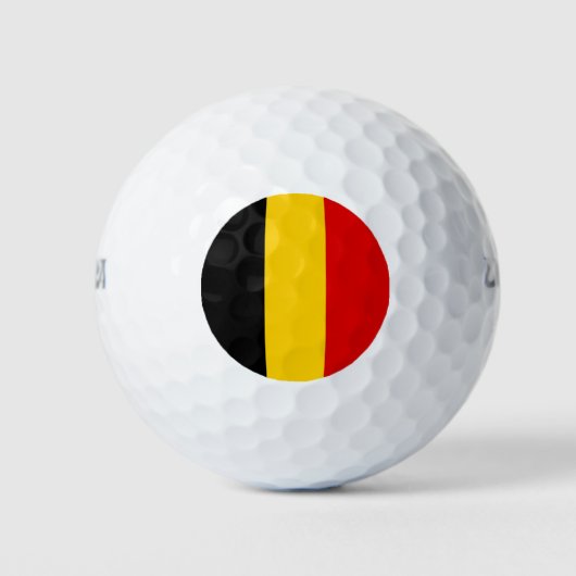 Belgien-Flagge Golfball (Vorderseite)