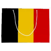 Belgien-Flagge Große Geschenktüte (Rückseite)