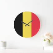 Belgien-Flagge Große Wanduhr (Zuhause)