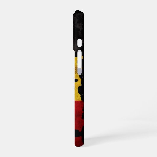 Belgien-Flagge iPhone 16 Hülle (Linke Seite)