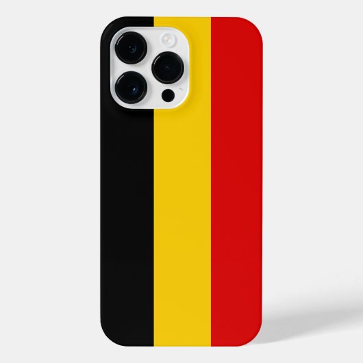 Belgien-Flagge iPhone Hülle (Rückseite)