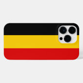 Belgien-Flagge iPhone Hülle (Rückseite (Horizontal))