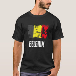Belgien Flagge Jersey Belgische Fußballmannschaft  T-Shirt