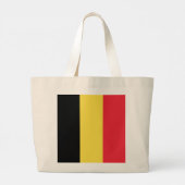 Belgien-Flagge Jumbo Stoffbeutel (Rückseite)