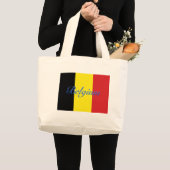 Belgien-Flagge Jumbo Stoffbeutel (Vorderseite (Produkt))